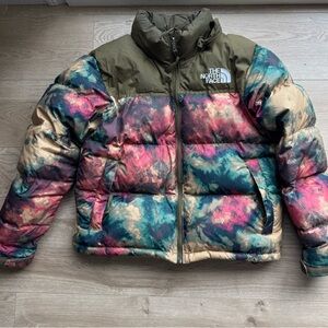 The North Face 1996 Retro Nuptse Jacket 'Antelope Tan Ice Dye Print'
